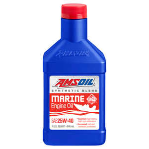 AMSOIL 25W-40 Synthetic-Blend Marine Engine Oil